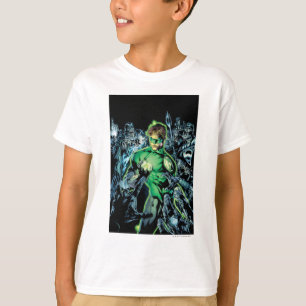 T-shirt Lanterne verte entourée - Couleur
