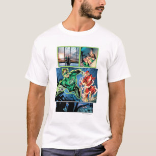 T-shirt Lanterne verte et panneau Flash
