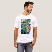 T-shirt Lanterne verte et panneau Flash (Devant entier)
