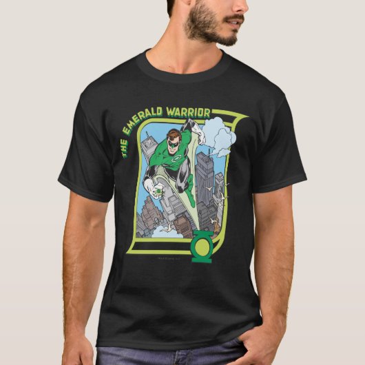 T-shirt Lanterne verte - Le Guerrier émeraude (Devant)