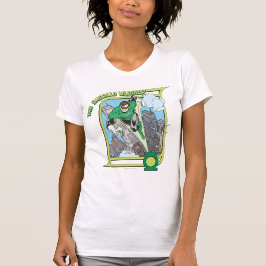 T-shirt Lanterne verte - Le Guerrier émeraude (Devant)