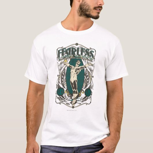 T-shirt Lanterne verte - Poster "sans peur" (Devant)
