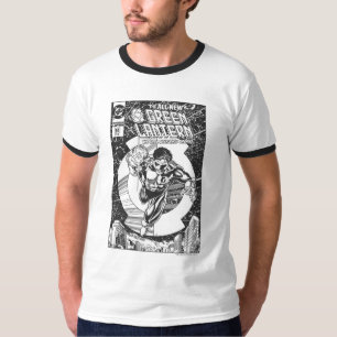 T-shirt Lanterne verte - Tout commence ici, Noir et blanc