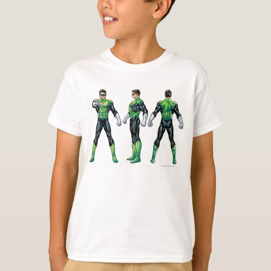 T-shirt Lanterne verte Trois vues (Devant)