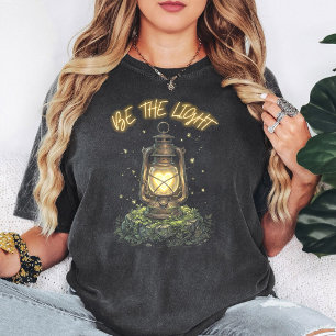 T-shirt Lanterne Vintage Cœur Lucioles Sois La Lumière