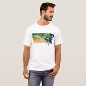T-shirt Lanternes vertes volant dans l'espace (Devant entier)