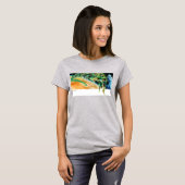 T-shirt Lanternes vertes volant dans l'espace (Devant entier)