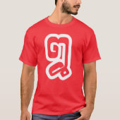 T-shirt Lao / Laos Numéro Huit / 8 / ໘ (Mauvais/Peuple) La (Devant)
