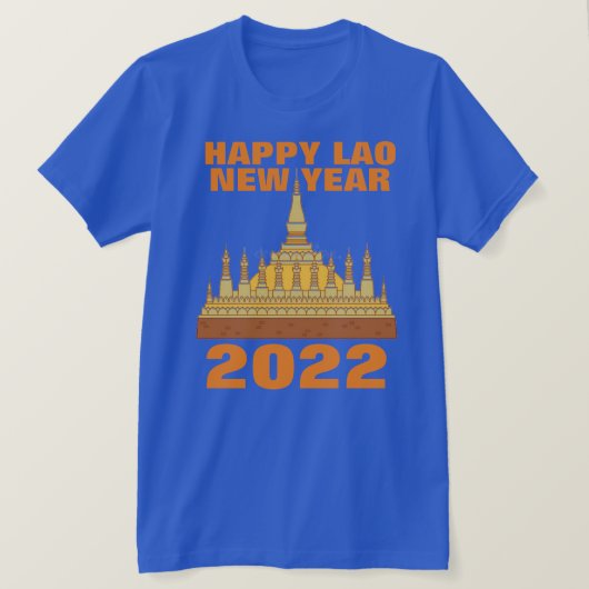 T-shirt Lao Nouvel an Vientiane 2022 (Design devant)