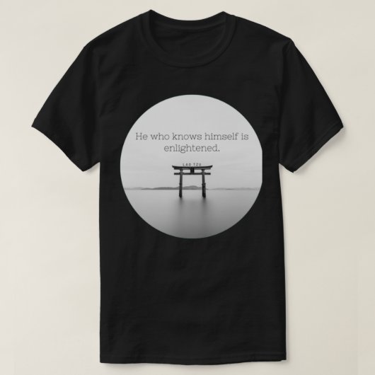 T-shirt lao tzu zen quote (Design devant)