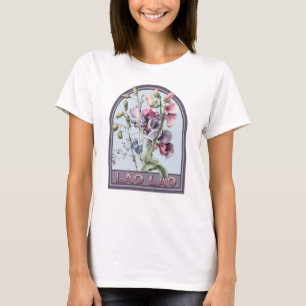 T-shirt Lăo Vintage Floral Grand-mère