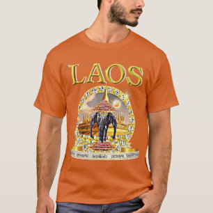 T-shirt Laotien 3 éléphant tête Erawan bouddhiste Laos