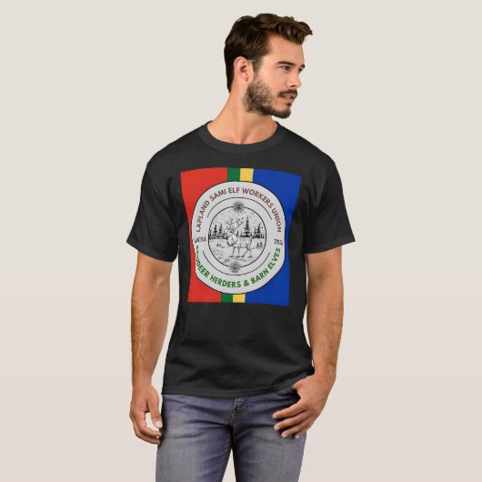T-shirt Lapand Sami Elf Workers Union Reindeer Herders (Devant entier)
