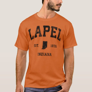 T-shirt Lapel Indiana IN Famille Athlétique Vintage