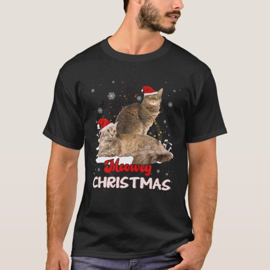 T-shirt Laperm Cat Owner Christmas Xmas Cat Lover (Devant)