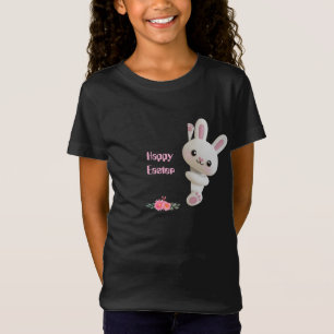 T-Shirt Lapin 3D Adorable qui regarde avec Pâques modifiab