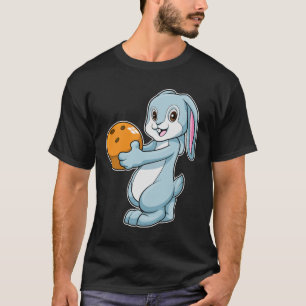 T-shirt Lapin à Bowling avec Bowling balle