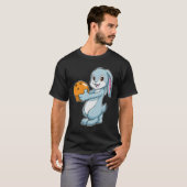 T-shirt Lapin à Bowling avec Bowling balle (Devant entier)