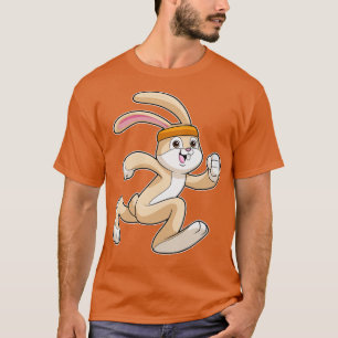 T-shirt Lapin à Courir avec Tête
