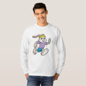 T-shirt Lapin à Jogging avec bandeau (Devant entier)