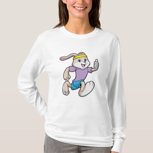 T-shirt Lapin à Jogging avec bandeau (Devant)