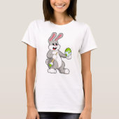 T-shirt Lapin à la peinture avec l'oeuf (Devant)