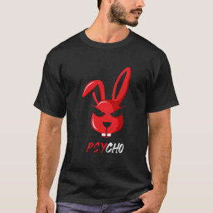 T-shirt Lapin adorable psycho drôle