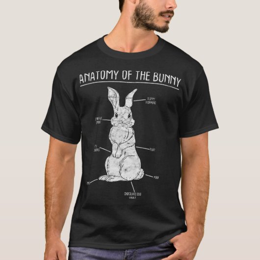 T-shirt Lapin Anatomie Lapin Amoureux Animal Animaux Anima (Devant)