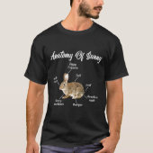 T-shirt Lapin Anatomie Lapin Lapin Lover Bunny Maman Funny (Devant)