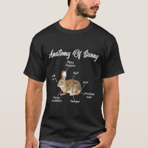 T-shirt Lapin Anatomie Lapin Lapin Lover Bunny Maman Funny