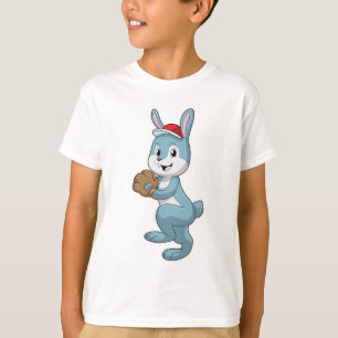 T-shirt Lapin au baseball avec gant de baseball