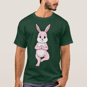 T-shirt Lapin aux exercices de yoga debout