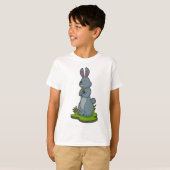 T-shirt Lapin aux fleurs (Devant entier)
