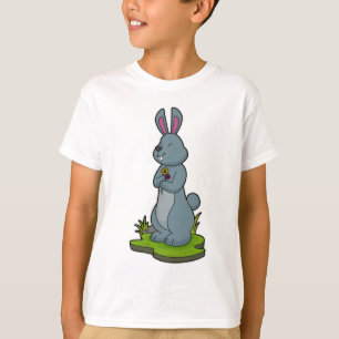 T-shirt Lapin aux fleurs