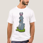 T-shirt Lapin aux fleurs (Devant)