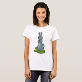 T-shirt Lapin aux fleurs (Devant entier)
