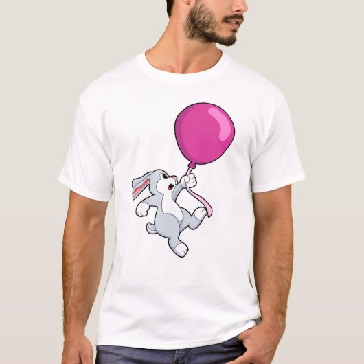 T-shirt Lapin avec ballon (Devant)