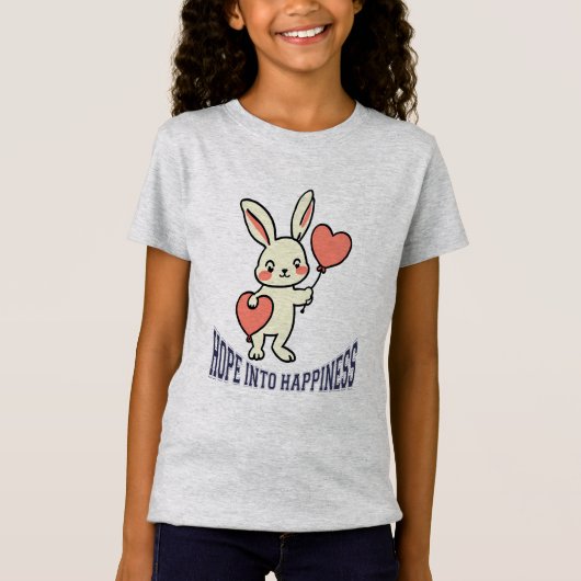T-Shirt Lapin avec ballons (Devant)