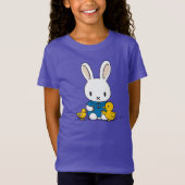 T-Shirt Lapin avec canards Animaux mignons (Devant)