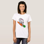 T-shirt Lapin avec carotte (Devant entier)