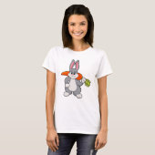 T-shirt Lapin avec carotte (Devant entier)