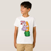 T-shirt Lapin avec carotte (Devant entier)