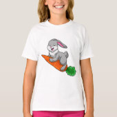 T-shirt Lapin avec carotte (Devant)