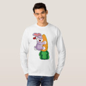 T-shirt Lapin avec carotte (Devant entier)