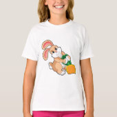 T-shirt Lapin avec carotte (Devant)