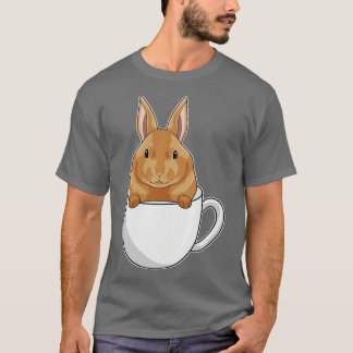T-shirt Lapin avec la coupe de café