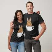 T-shirt Lapin avec la coupe de café (Unisexe)