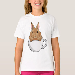 T-shirt Lapin avec la coupe de café