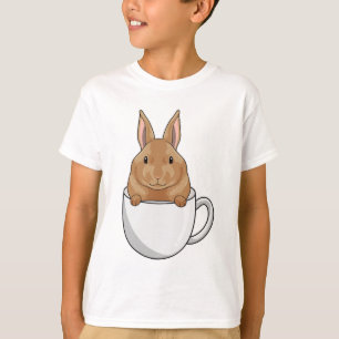 T-shirt Lapin avec la coupe de café