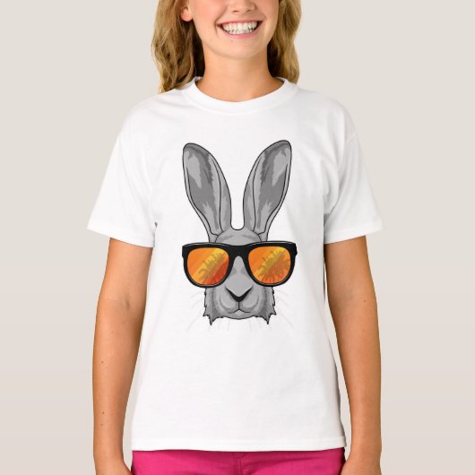 T-shirt Lapin avec lunettes de soleil (Devant)